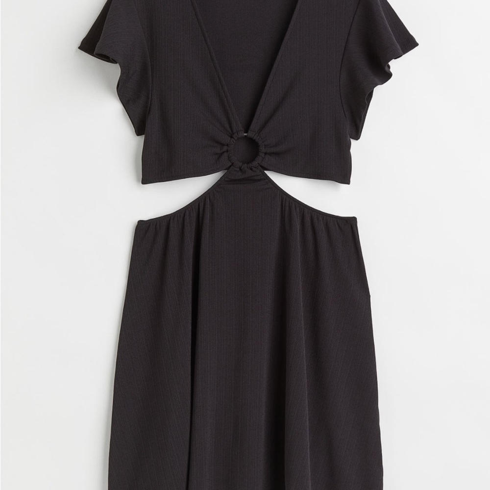 Chic Black Cutout Dress